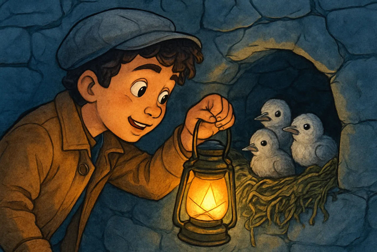 Story scene illustration